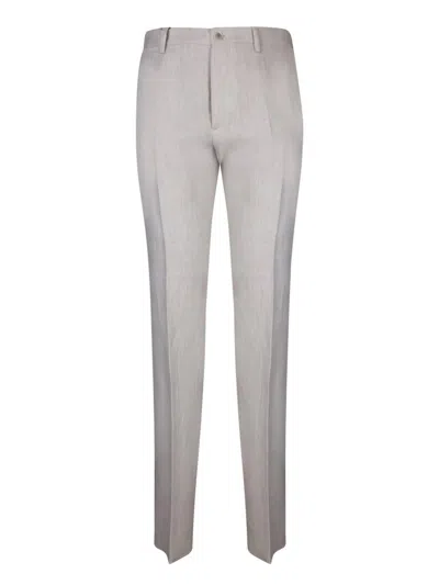Shop Etro Trousers In Grey