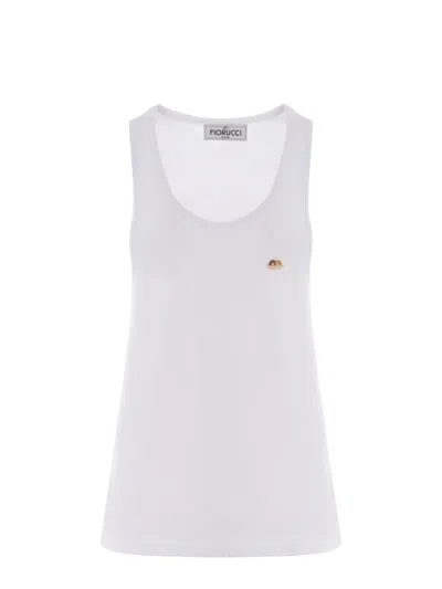 Fiorucci Tank Top  Angels Made Of Cotton In White