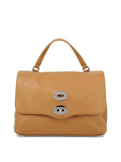 Shop Zanellato Postina S Daily Foldover Top Handbag In Brown