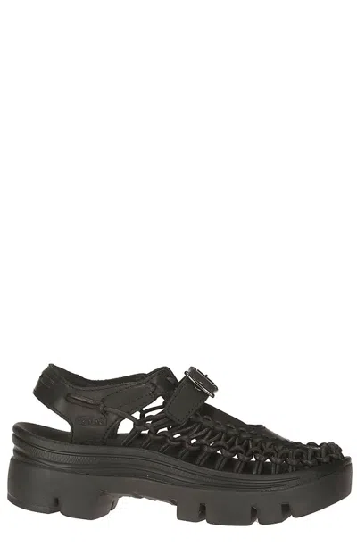 Shop Noir Kei Ninomiya Buckle Fastening Sandals In Black