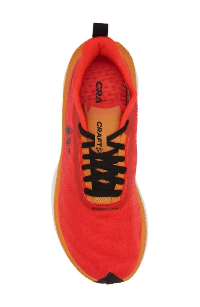 Craft Endurance 2 Running Shoe In Inferno/ Sour