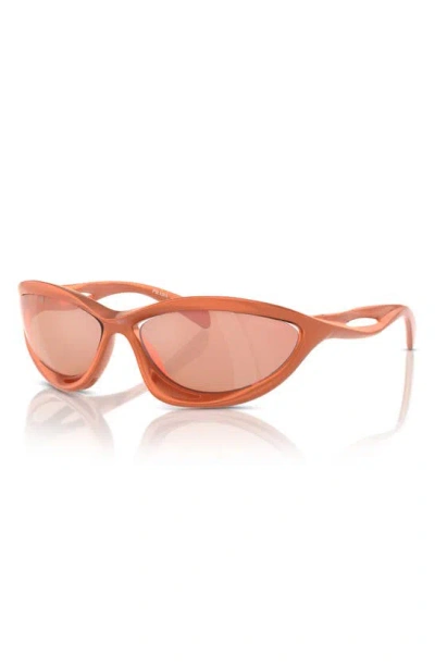 Prada 60mm Cat Eye Sunglasses In Orange