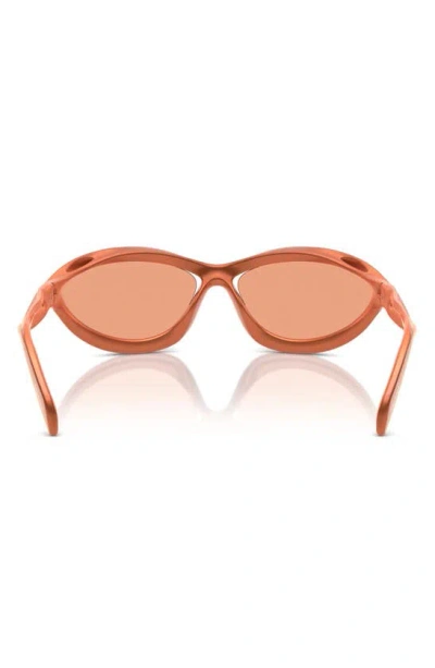 Prada 60mm Cat Eye Sunglasses In Orange
