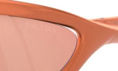 Prada 60mm Cat Eye Sunglasses In Orange
