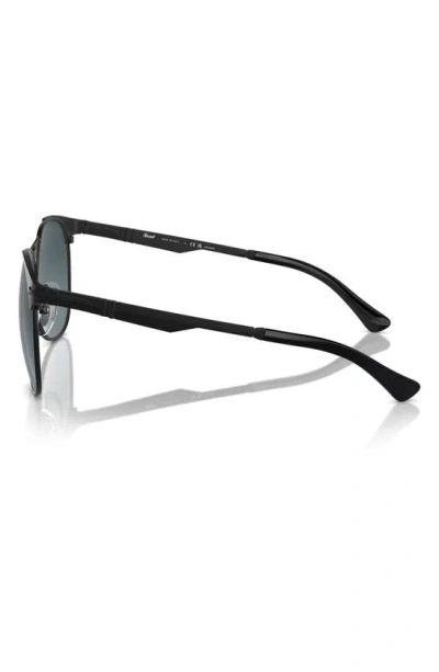 Persol 56mm Gradient Polarized Pilot Sunglasses In Black