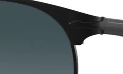 Shop Persol 56mm Gradient Polarized Pilot Sunglasses In Black