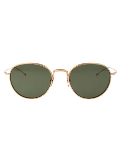 Shop Thom Browne Eyewear Pantos Frame Sunglasses In Gold