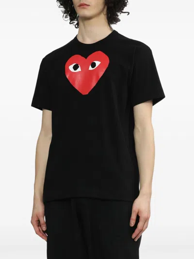 Shop Comme Des Garçons Play Red Heart T-shirt