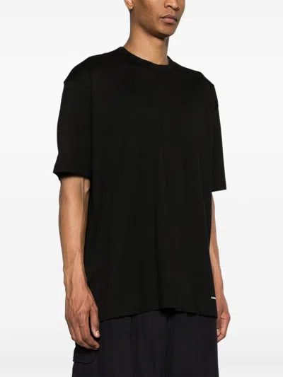Shop Comme Des Garçons Shirt Back Print T-shirt Men Black In Cotton