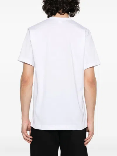 Shop Comme Des Garçons Shirt Printed T-shirt Men White In Cotton