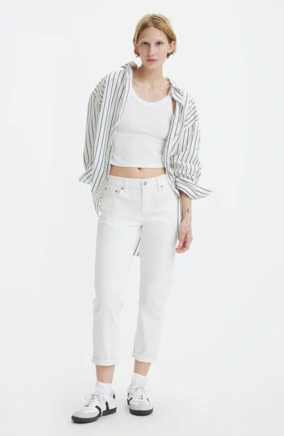 Shop Levi's® Mid Rise Boyfriend Jeans In Simply White