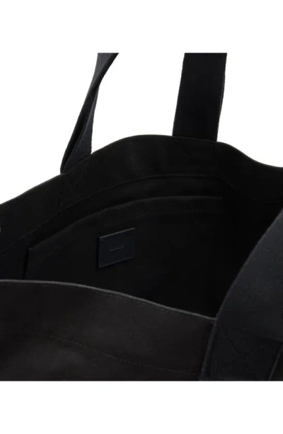 Allsaints Ali Logo-print Cotton-canvas Tote Bag In Black