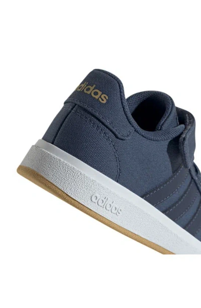 Shop Adidas Originals Kids' Grand Court 2.0 Sneaker In Preloved Ink/ Navy/ White