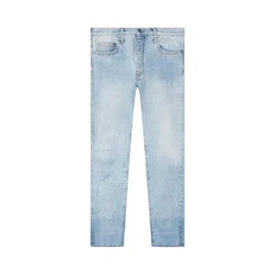 Pre-owned Off-white Diag Slim Jeans 'bleach Blue/white'