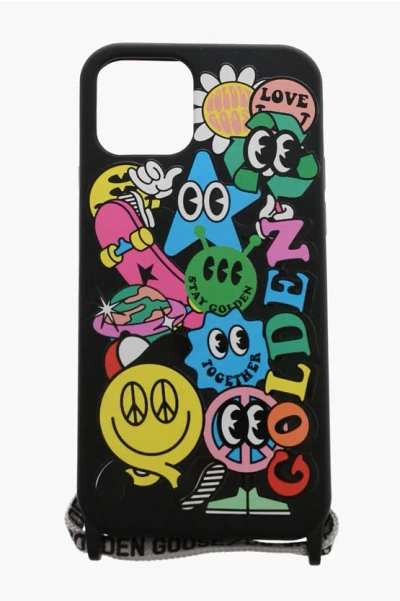 Shop Golden Goose Iphone 12/12 Pro Stickers With Logoed Strap
