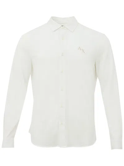 Shop Armani Exchange Organic Cotton White Shirt