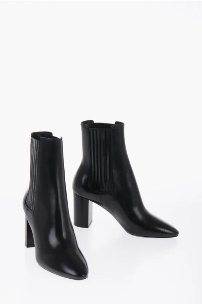Shop Saint Laurent Leather Boots Heel 8 Cm