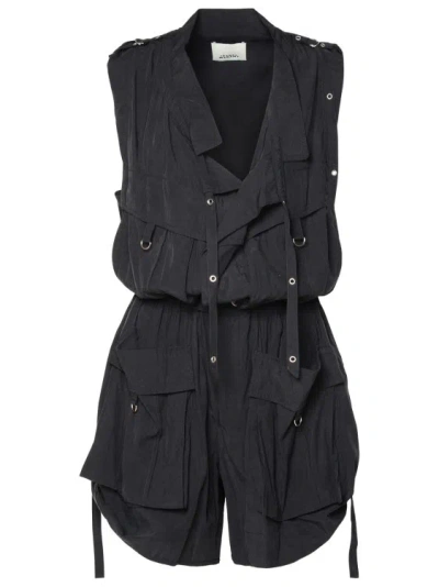 Shop Isabel Marant Hanelor' One-piece Jumpsuit In Black Lyocell Blend