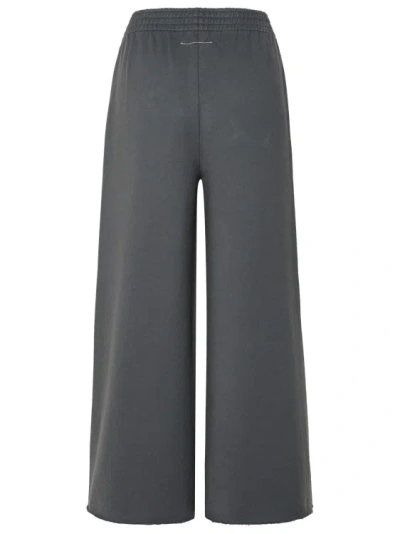 Shop Mm6 Maison Margiela Gray Cotton Pants In Grey