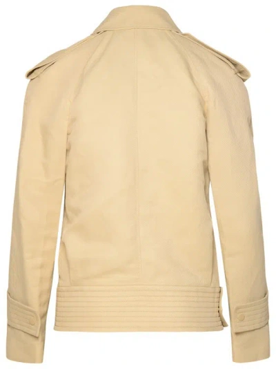 Shop Burberry Beige Paper-fibre Blend Jacket In Neutrals