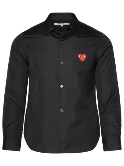 Shop Comme Des Garçons Black Cotton Shirt