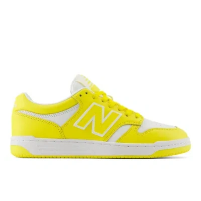 Shop New Balance Unisex 480 In Yellow/white