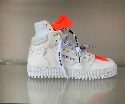 Pre-owned Off-white 3.0 Off Court Eco Leather High Top In Off White