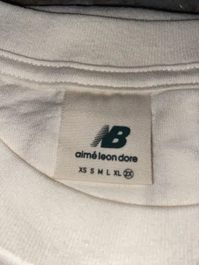 Pre-owned Aime Leon Dore X New Balance Ald / New Balance Sonny Ny Tee In Cream