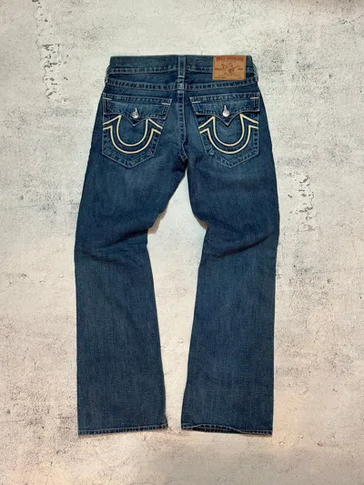 Pre-owned True Religion Vintage Baggy Denim Jeans  In Blue