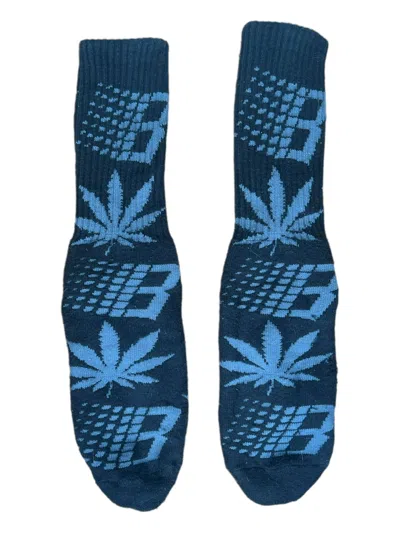 Pre-owned Bronze 56k X Huf Plant Life Weed Socks Not 125 That Was Mistake In Black/gray
