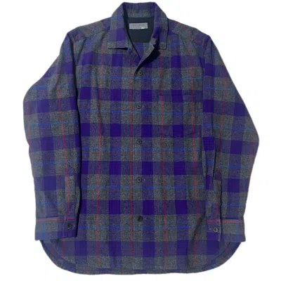 Pre-owned Yohji Yamamoto 90's Pour Homme Flannel In Blue