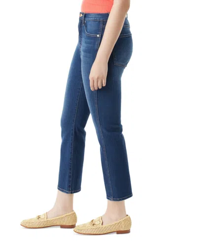 Shop Sam Edelman Women's Linnie High-rise Kick-flare Cropped Denim Jeans In Haven