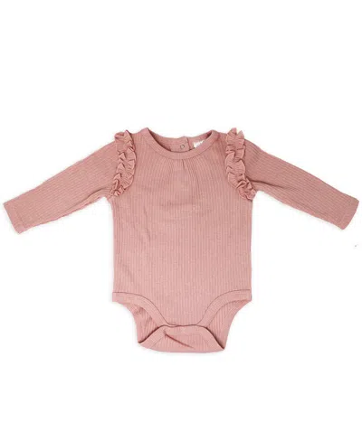 Baby Mode Baby Girls Take Me Home 3 Piece Layette Set, Mauve Leopard In Mauve