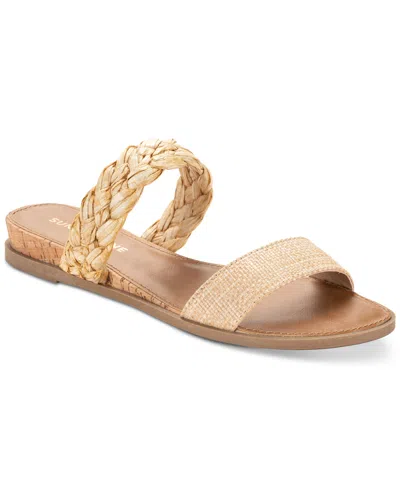 Shop Sun + Stone Women's Easten Slide Sandals, Created For Macy's In Raffia Woven
