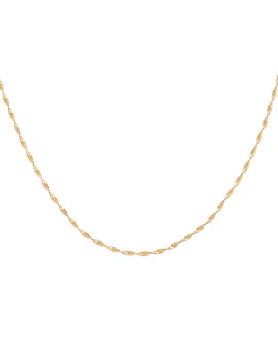 Shop Macy's Fine Bonanza Twist Link 18" Chain Necklace In 14k Gold