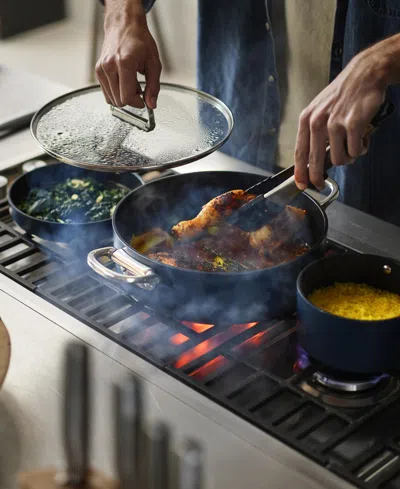 Joseph Joseph Space Ceramic Nonstick 5-qt. Shallow Casserole In Dark Blue