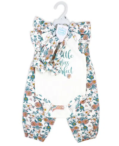 Baby Mode Baby Girls Little Miss Perfect 3 Piece Apparel Set In Multi