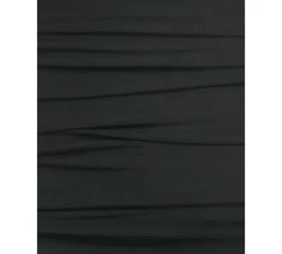 Shop B Darlin Juniors' Cowlneck Ruched Sleeveless Bodycon Dress In Black