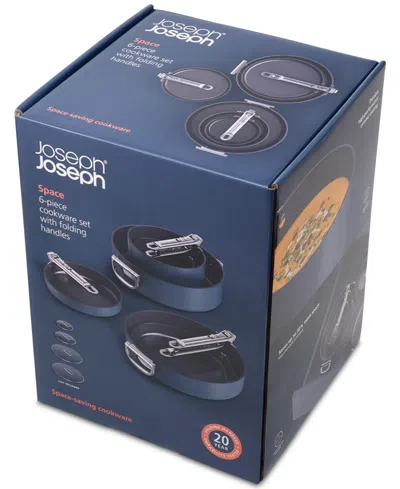 Joseph Joseph Space 10 Piece Ceramic Nonstick Cookware Set In Dark Blue