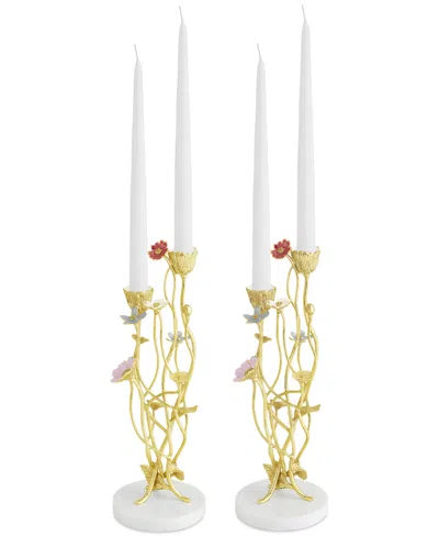 Shop Michael Aram Wildflowers Candle Holders, Set Of 2 In No Color