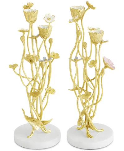 Shop Michael Aram Wildflowers Candle Holders, Set Of 2 In No Color