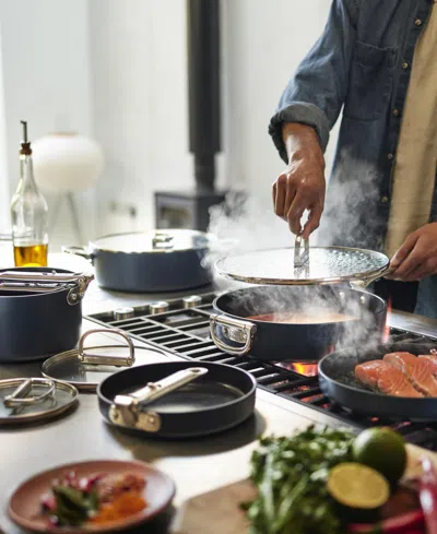 Joseph Joseph Space Ceramic Nonstick 5-qt. Shallow Casserole In Dark Blue