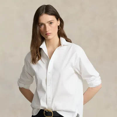 Shop Ralph Lauren Relaxed Fit Cotton Shirt In White