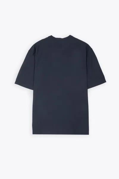 Shop Piacenza Cashmere T-shirt Dark Blue Lightweight Cotton T-shirt In Blu Scuro