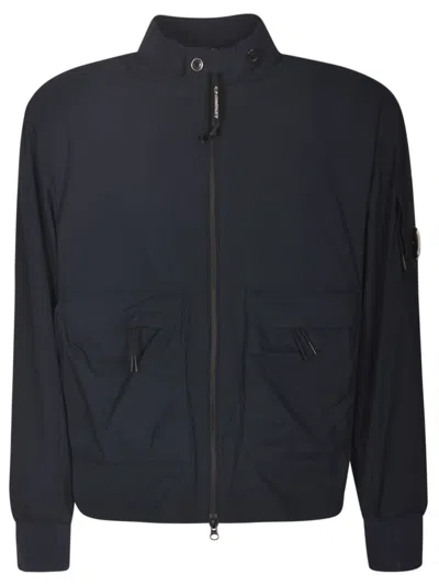 Shop C.p. Company Cargo Zipped Jacket In Total Eclipse