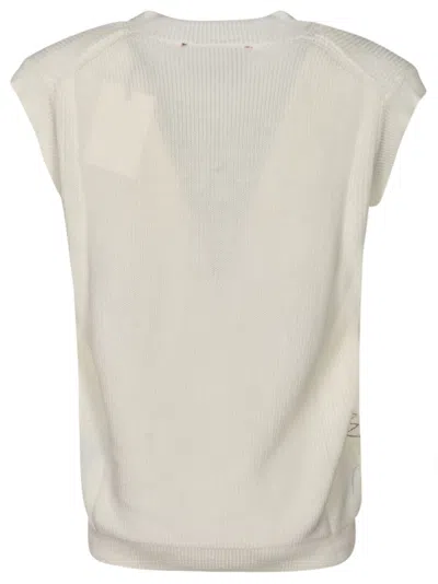 Shop Amaranto V-neck Vest In White