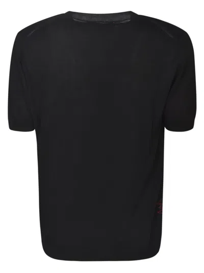 Shop Amaranto Logo Short-sleeved Jumper In Black
