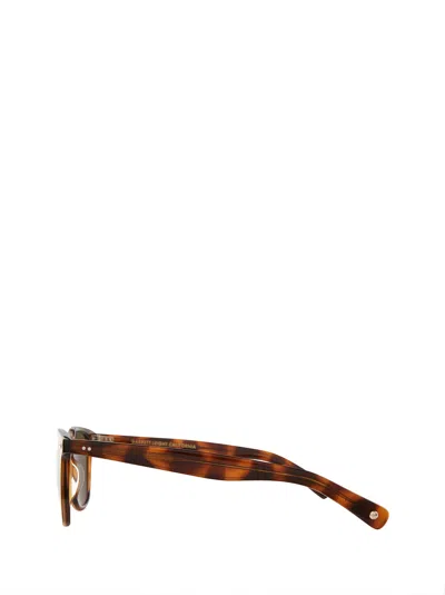 Shop Garrett Leight Brooks X Sun Spotted Brown Shell Sunglasses