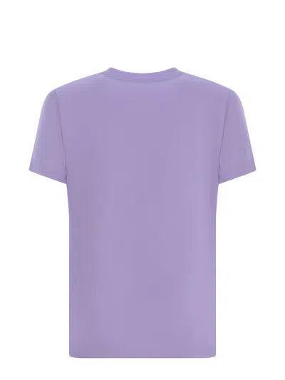 Shop Dondup T-shirt  D Made Of Cotton In Lilla