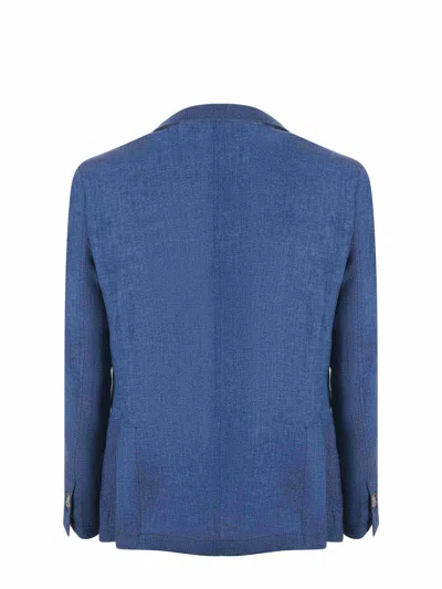 Shop Paoloni Jacket In Blu